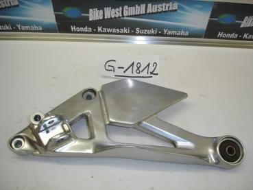 Yamaha XJ 600 S Diversion, 4BR, Fußrastenträgerplatte l.v., front footpegs carrier left links vorne