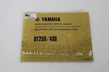 Yamaha DT250B/400B, Ergänzung zur Wartungsanleitung, Supplementary Service Manual