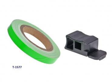Felgenband / Felgenrandaufkleber 7mm x 6m - neongrün
