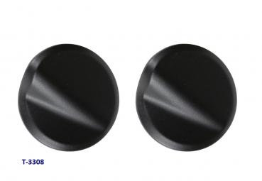 Abdeckungen Spiegelloch schwarz matt für Vespa GTS/ HPE, Supertech