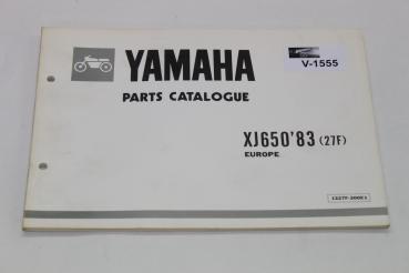 Yamaha YJ 650,83, Type 27F, Ersatzteileliste, Parts List