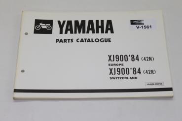 Yamaha XJ900,84, Type 42N/42R, Ersatzteileliste, Parts List