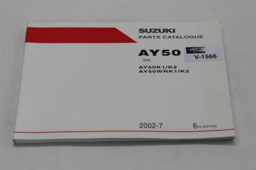 Suzuki AY50/AY50WR,K1/K2, Ersatzteileliste, Parts List