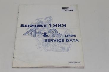 Suzuki Motorräder, Service Data 4&2 Stroke, Handbuch, Stand 03/89