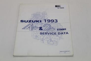 Suzuki Motorräder, Service Data 4&2 Stroke, Handbuch, Stand 03/93