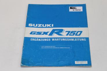 Suzuki GSX-R750, Ergänzung Wartungsanleitung,  Stand 03/87