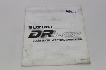Suzuki DR800S, Zusätzliche Wartungsanleitung, Stand 09/89