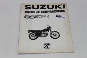 Suzuki GS550, Handbuch zur Auslieferungsmontage, Stand 03/77