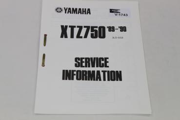 Yamaha XTZ750, 3LD, 89-90, Service Information, Stand 10/89