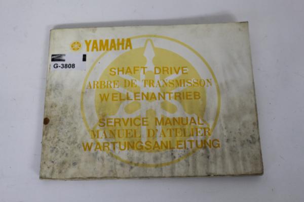 Yamaha, Wellenantrieb, Wartungsanleitung, shaft drive,  service manual