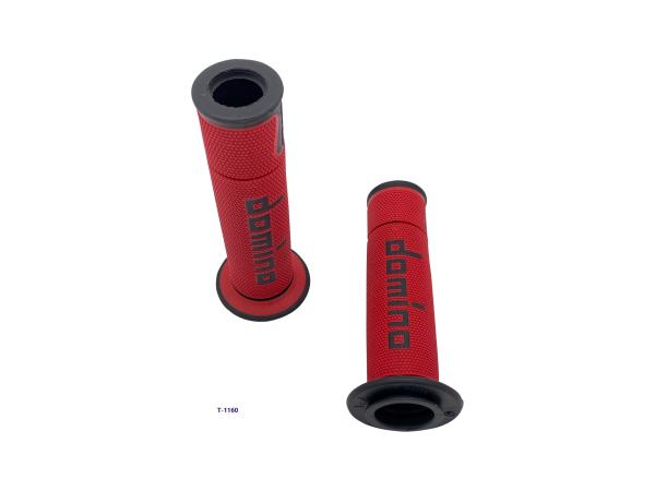 Griffgummi 22/24mm Enduro schwarz-rot per Paar