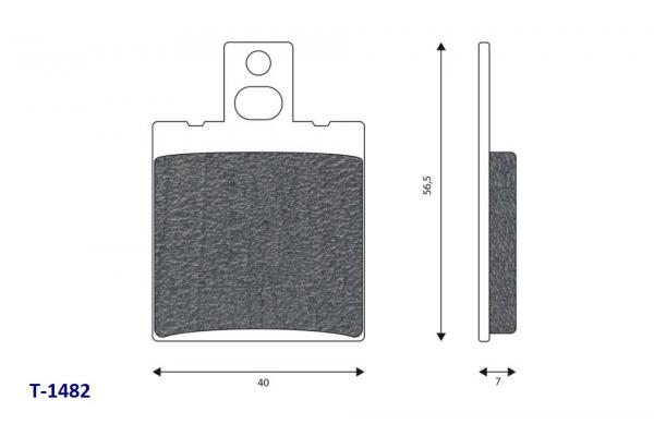 Bremsklötze 40 x 56,5mm