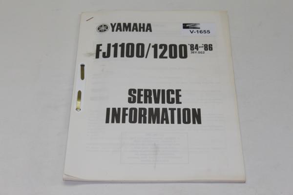 Yamaha FJ1100/1200, 36Y-SG2, Service Information, Stand 12/85