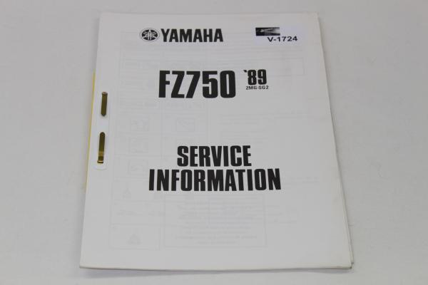 Yamaha FZ750, 89, 2MG, Service Information, Stand 12/88